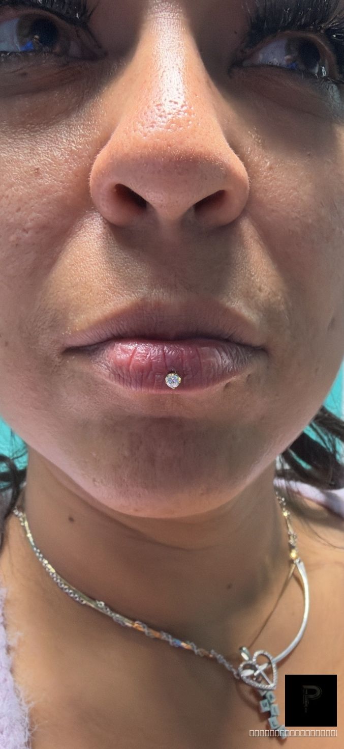 body piercing with 14k Yellow Gold Threadless by Junipurr by Mingo at Platinum Tattoos & Piercings, San Antonio TX