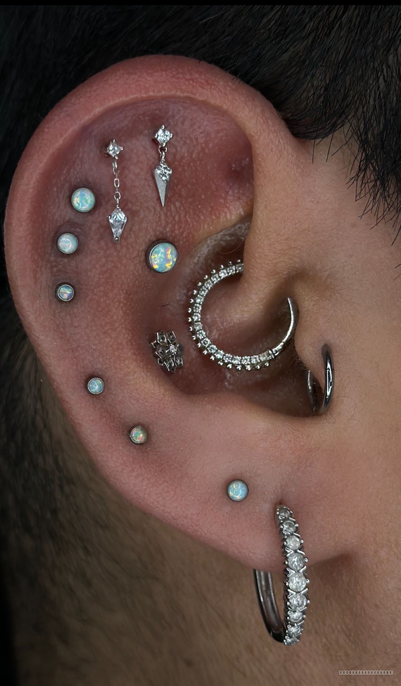 1st helix 2nd helix piercing threadless implant grade titanium neometal