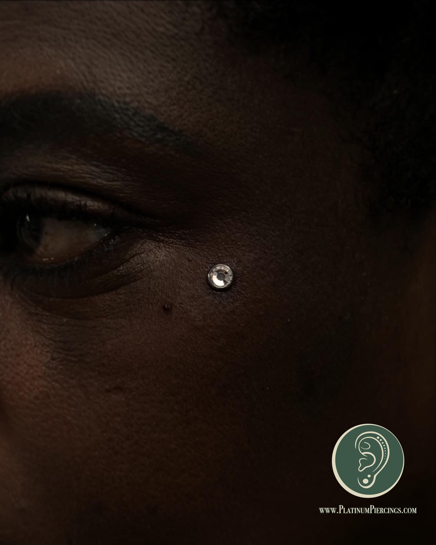 Dermal piercing with Implant Grade Titanium Surface Jewelry by JC at Platinum Body Piercings, San Antonio TX