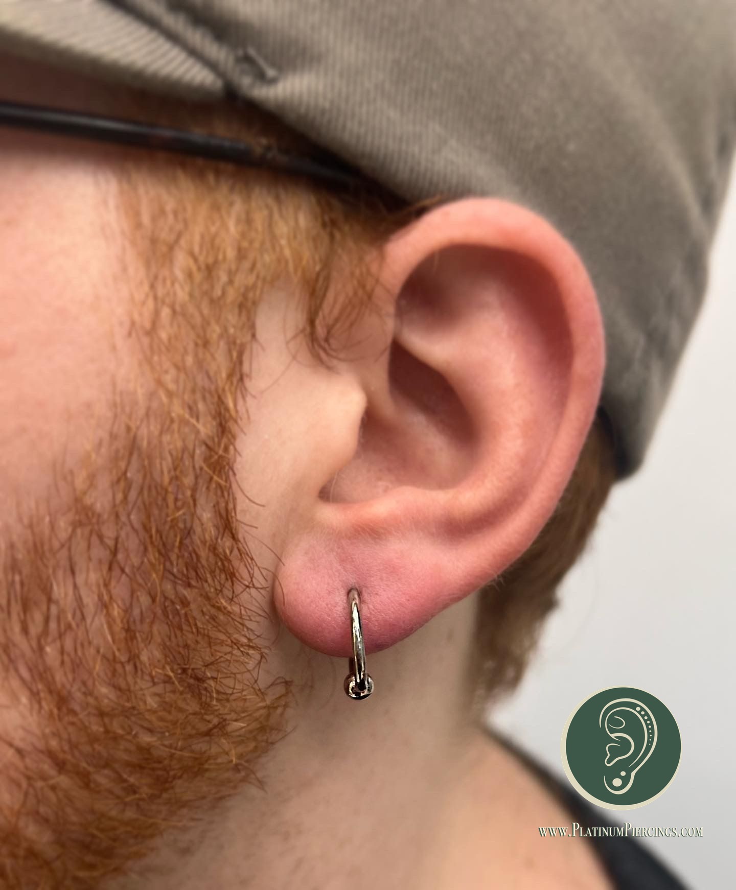 body piercing with Captive Bead Ring by JC at Platinum Body Piercings, San Antonio TX