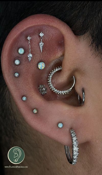 Helix Piercing | Threadless | Implant Grade Titanium | Platinum Body Piercings, North Star Mall, San Antonio TX