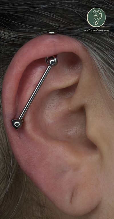 Flat Piercing | Labret Stud | Implant Grade Titanium | Platinum Body Piercings, North Star Mall, San Antonio TX