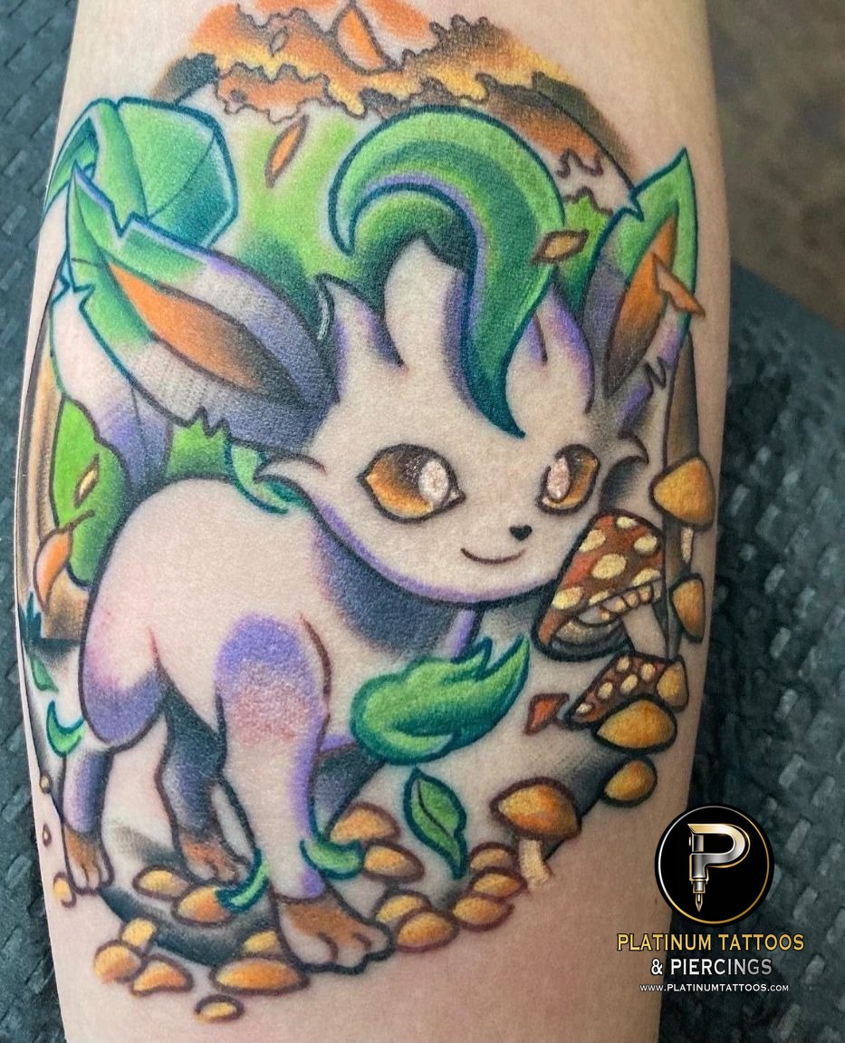 Anime tattoo by Jr at Platinum Tattoos & Piercings, San Antonio TX