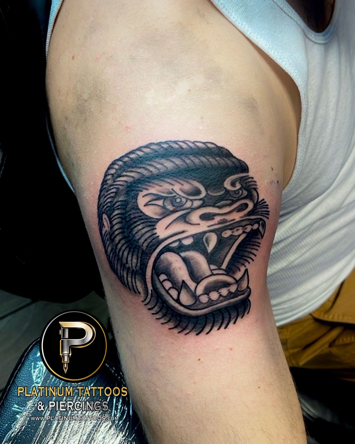 Traditional tattoo by Skar at Platinum Tattoos & Piercings, San Antonio TX