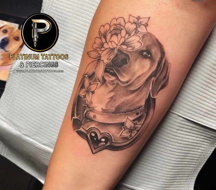 Realism tattoo on the forearm at Platinum Tattoos & Piercings, San Antonio TX