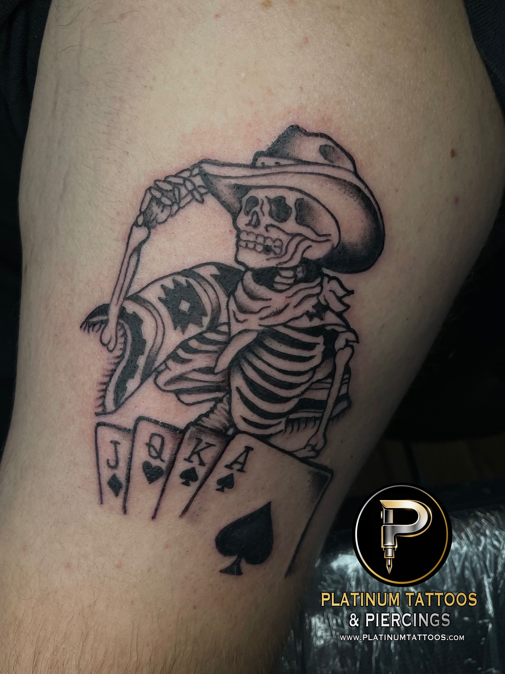Traditional tattoo by Skar at Platinum Tattoos & Piercings, San Antonio TX
