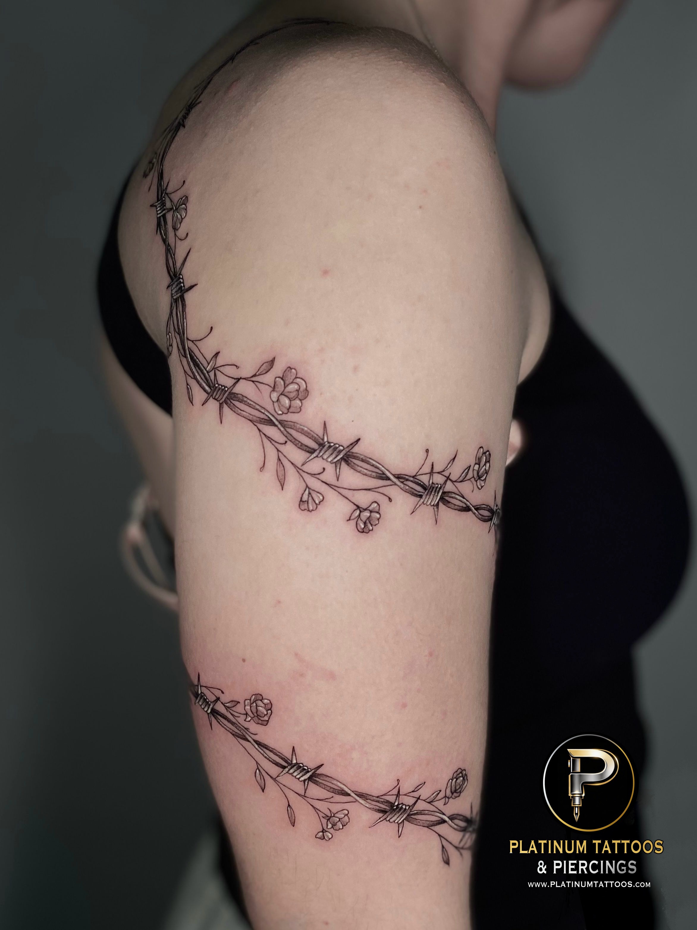 Blackwork tattoo by Remy at Platinum Tattoos & Piercings, San Antonio TX