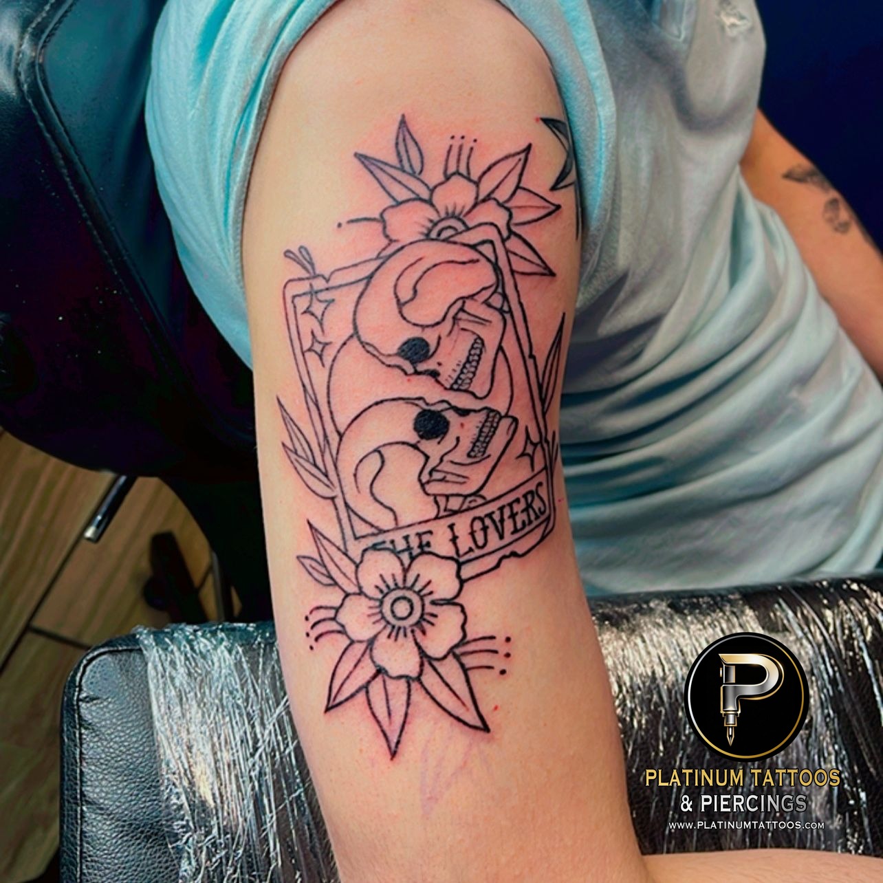 Traditional tattoo by Skar at Platinum Tattoos & Piercings, San Antonio TX
