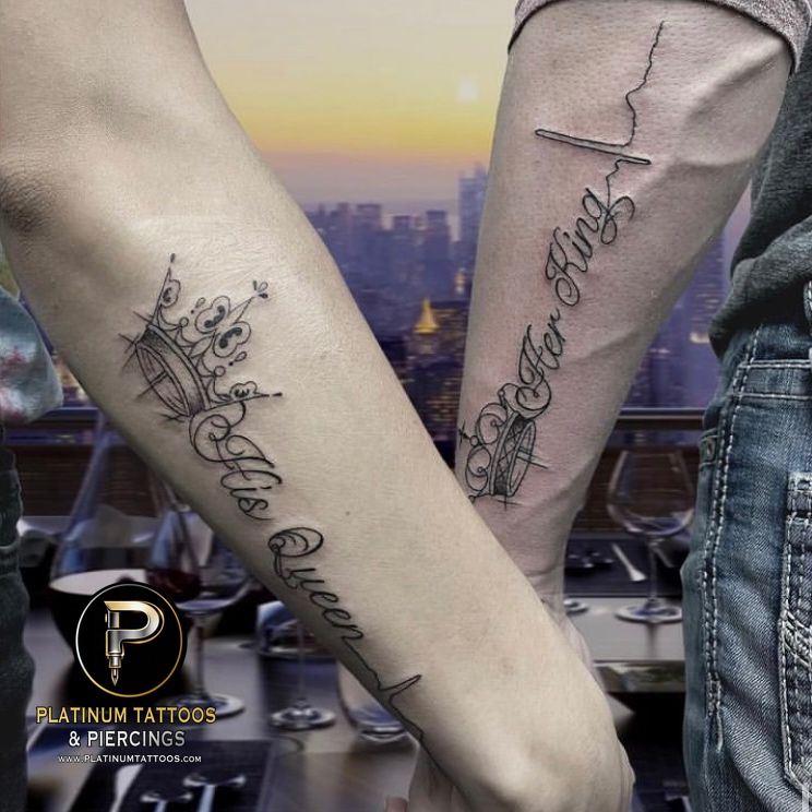 Blackwork tattoo on the forearm at Platinum Tattoos & Piercings, San Antonio TX