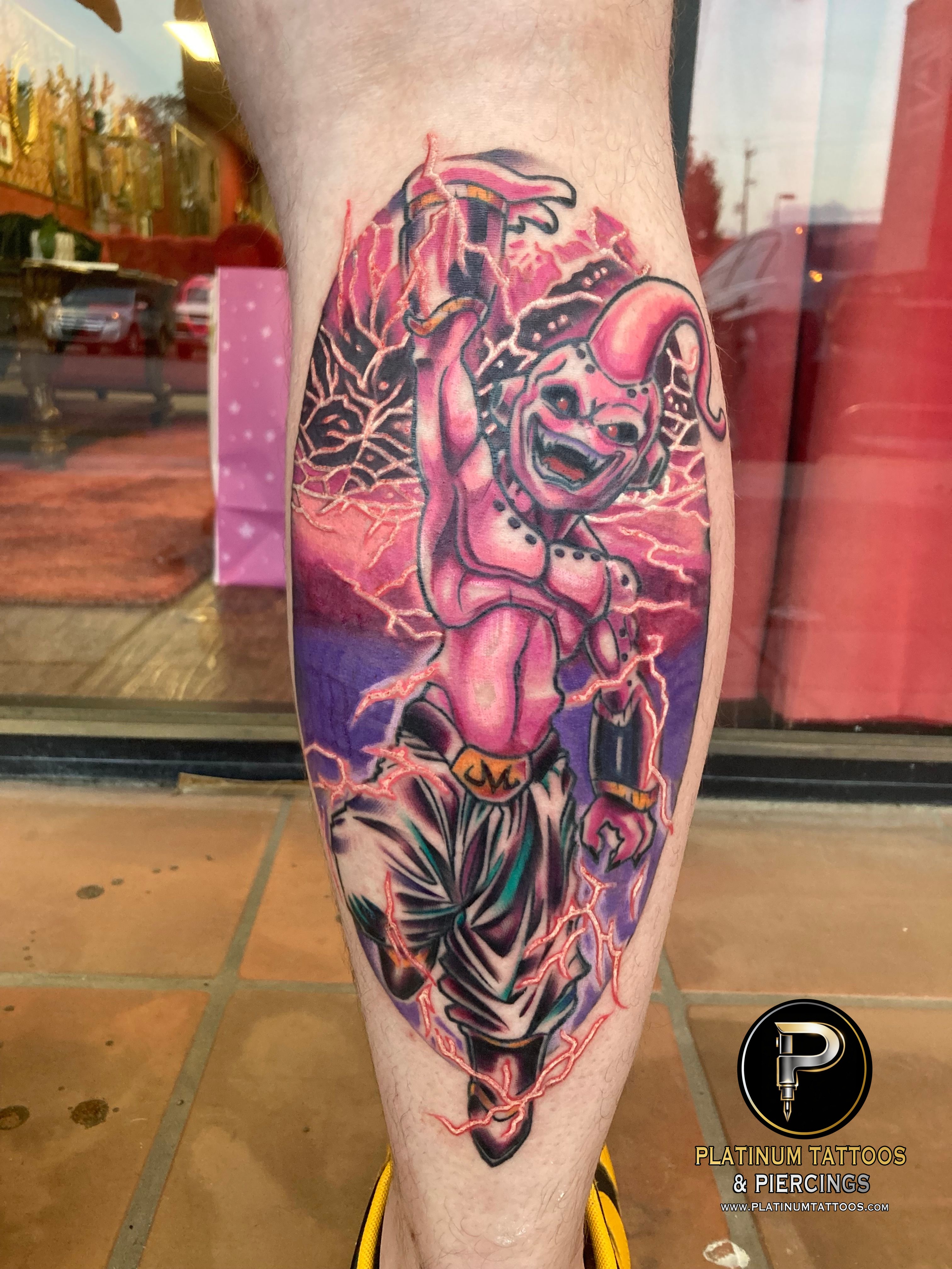 Illustrative, Chicano tattoo on the Calf by Jr at Platinum Tattoos & Piercings, San Antonio TX