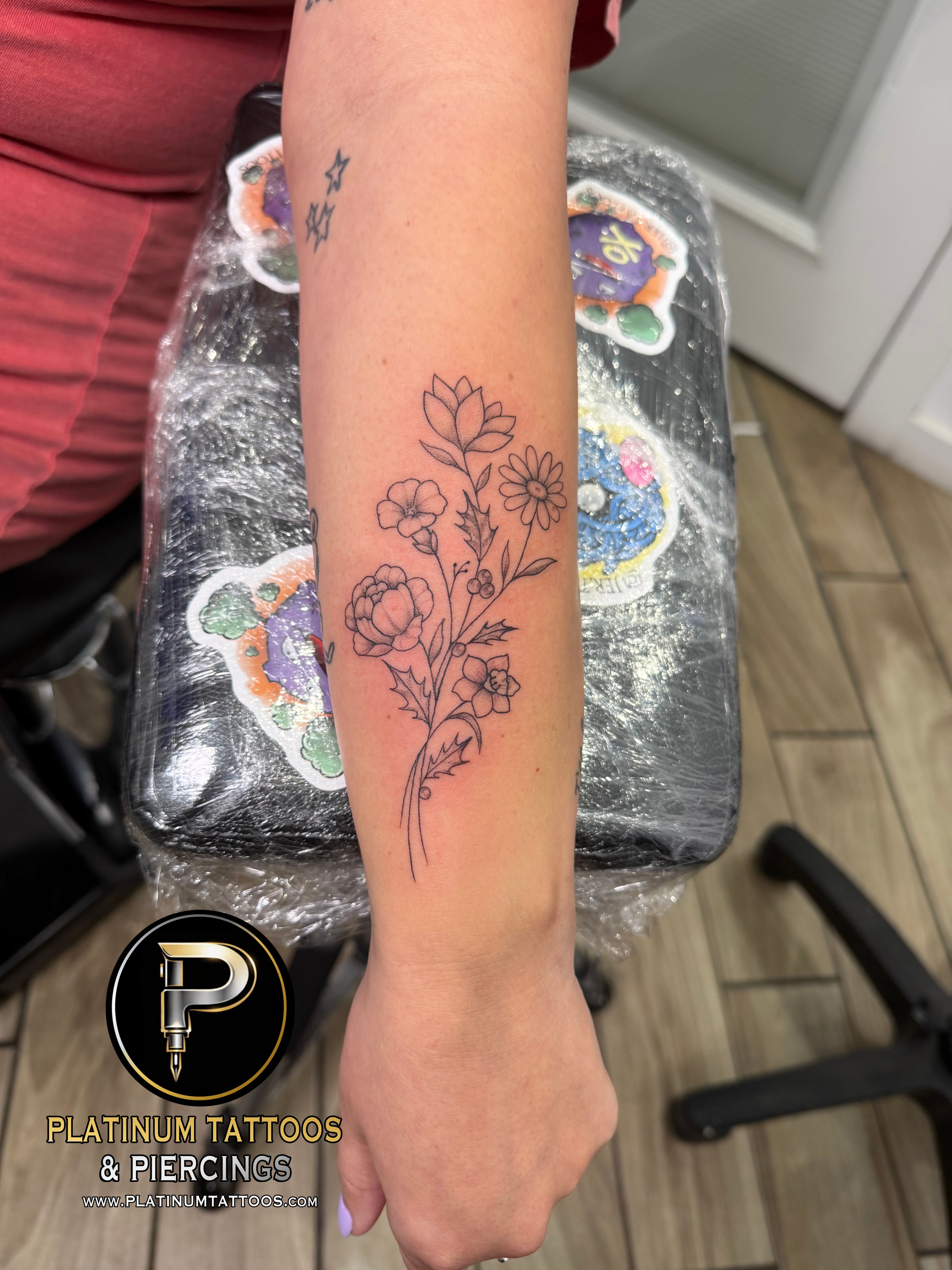Tattoo Fine Line Bio-Mechanical on the Forearm by Jerson at Platinum Tattoos & Piercings, San Antonio TX