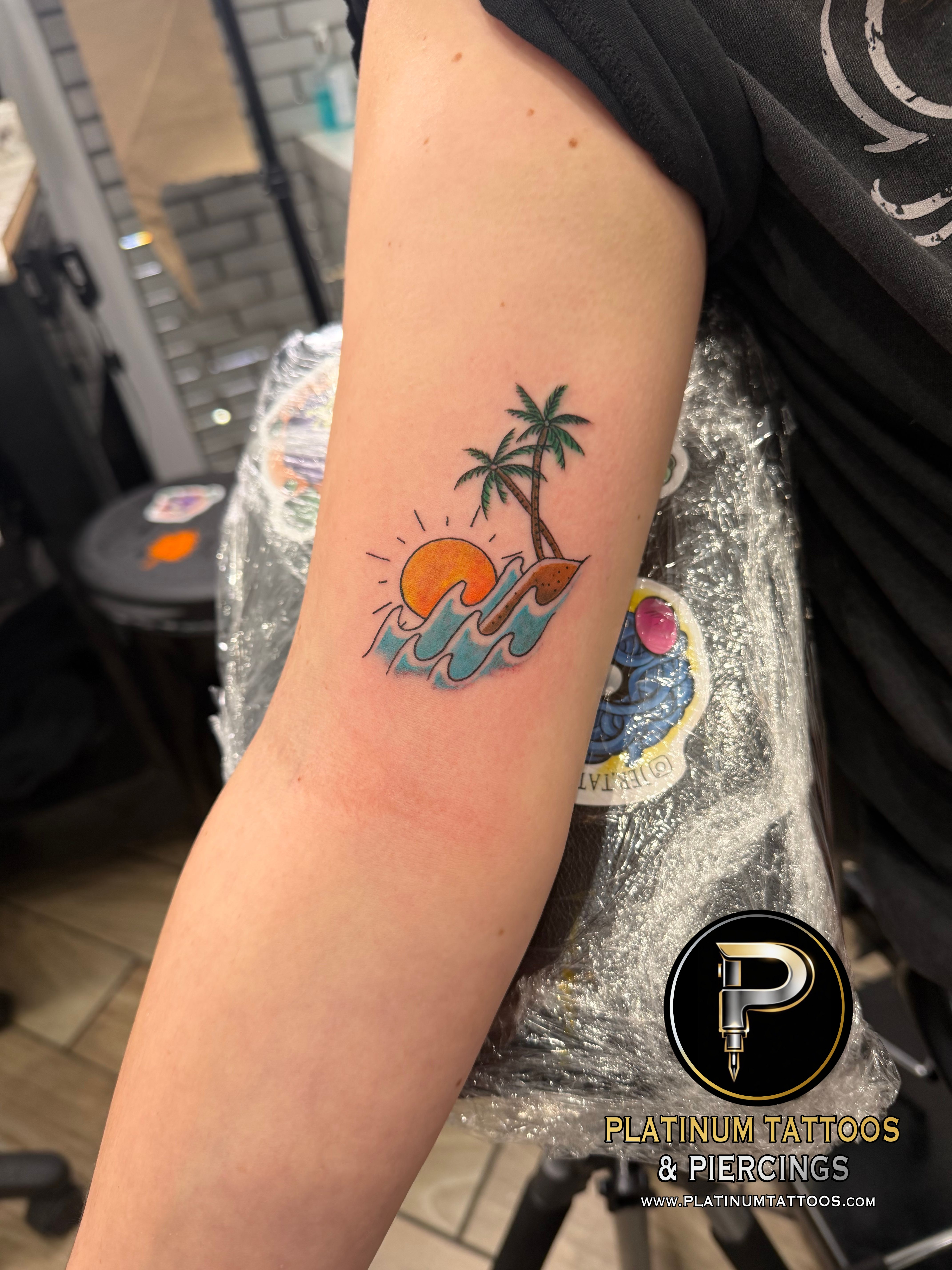 Tattoo Traditional on the Upper Arm by Jerson at Platinum Tattoos & Piercings, San Antonio TX