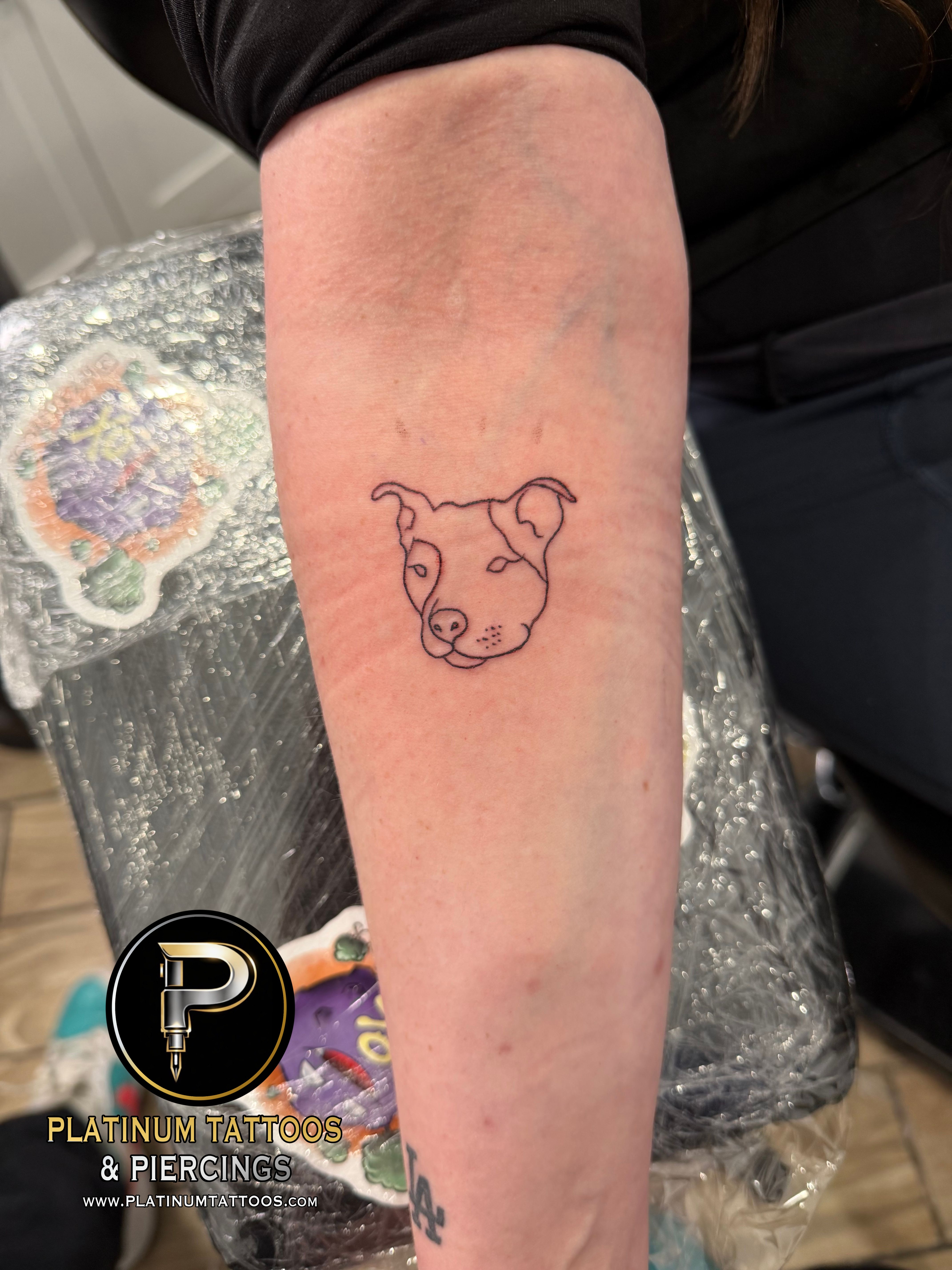 Tattoo Fine Line on the Forearm by Jerson at Platinum Tattoos & Piercings, San Antonio TX