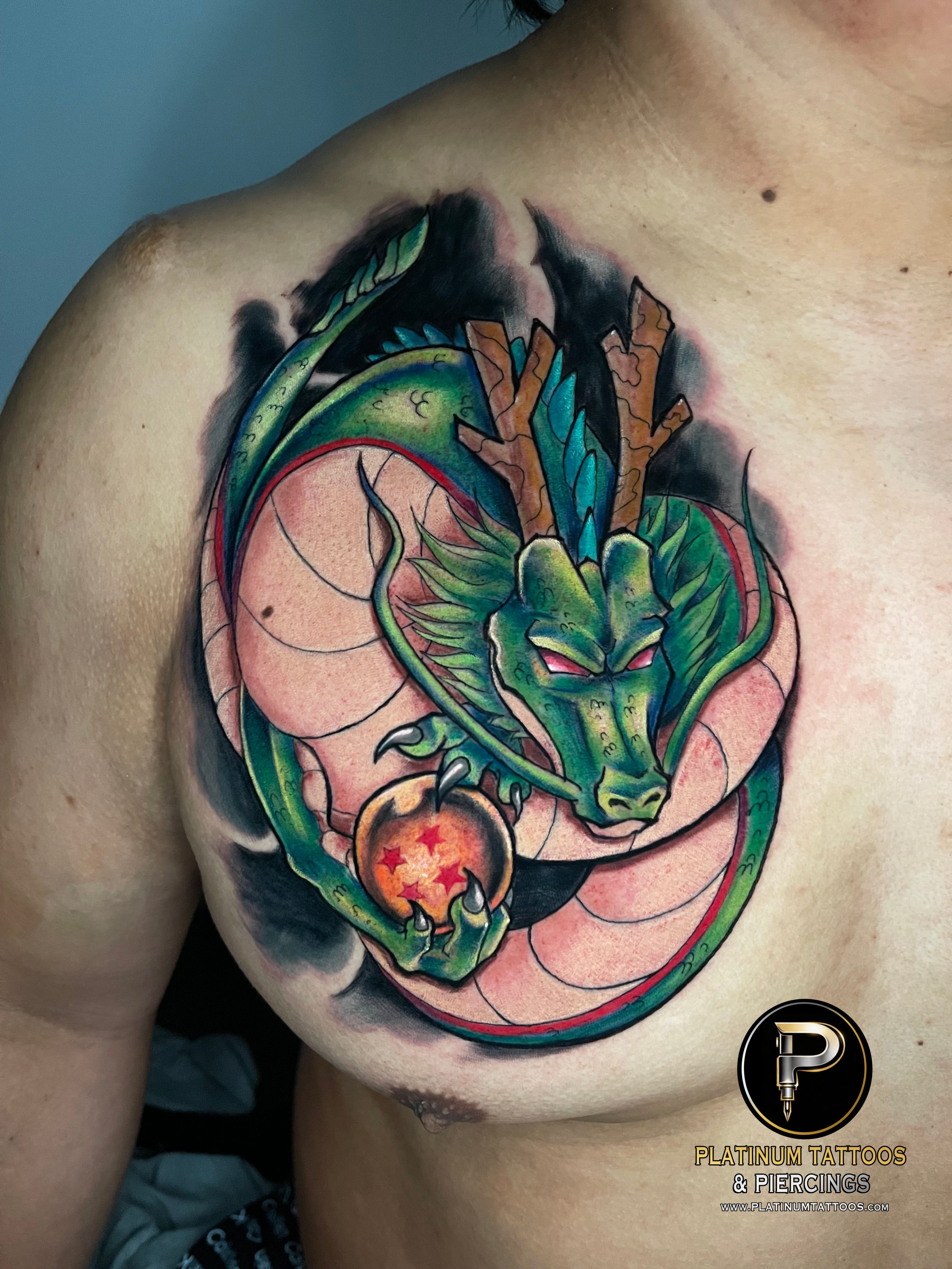 Tattoo Neo-Traditional on the Chest by Jerson at Platinum Tattoos & Piercings, San Antonio TX