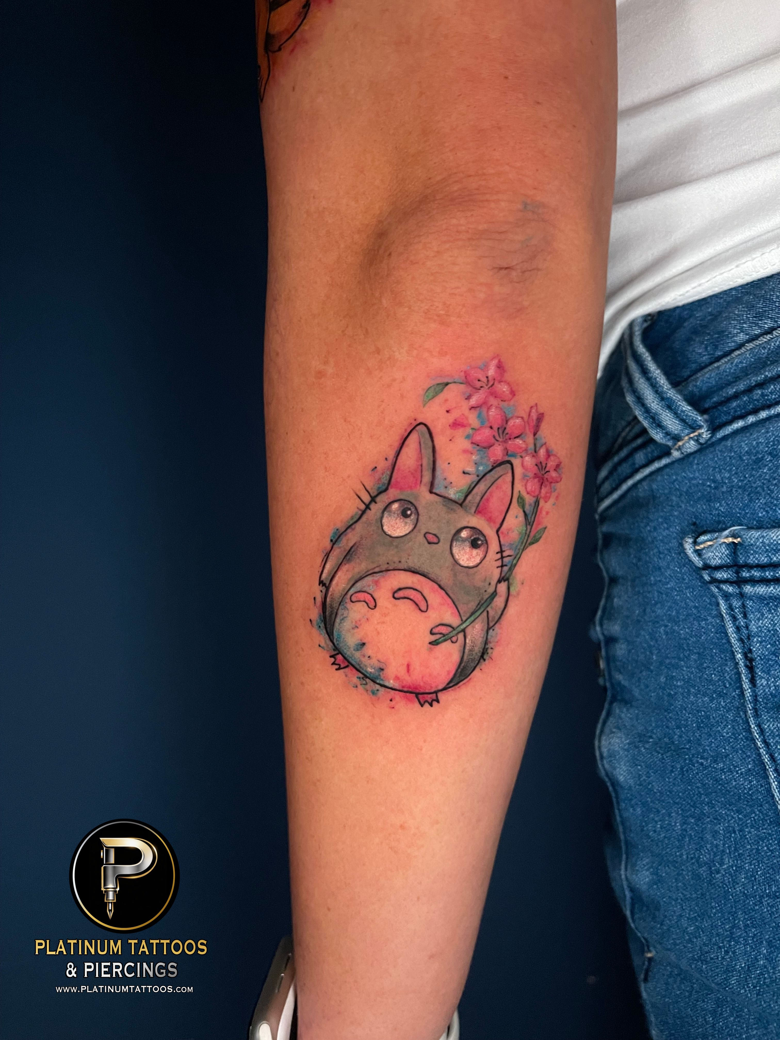 Tattoo Watercolor on the Upper Arm by Jerson at Platinum Tattoos & Piercings, San Antonio TX