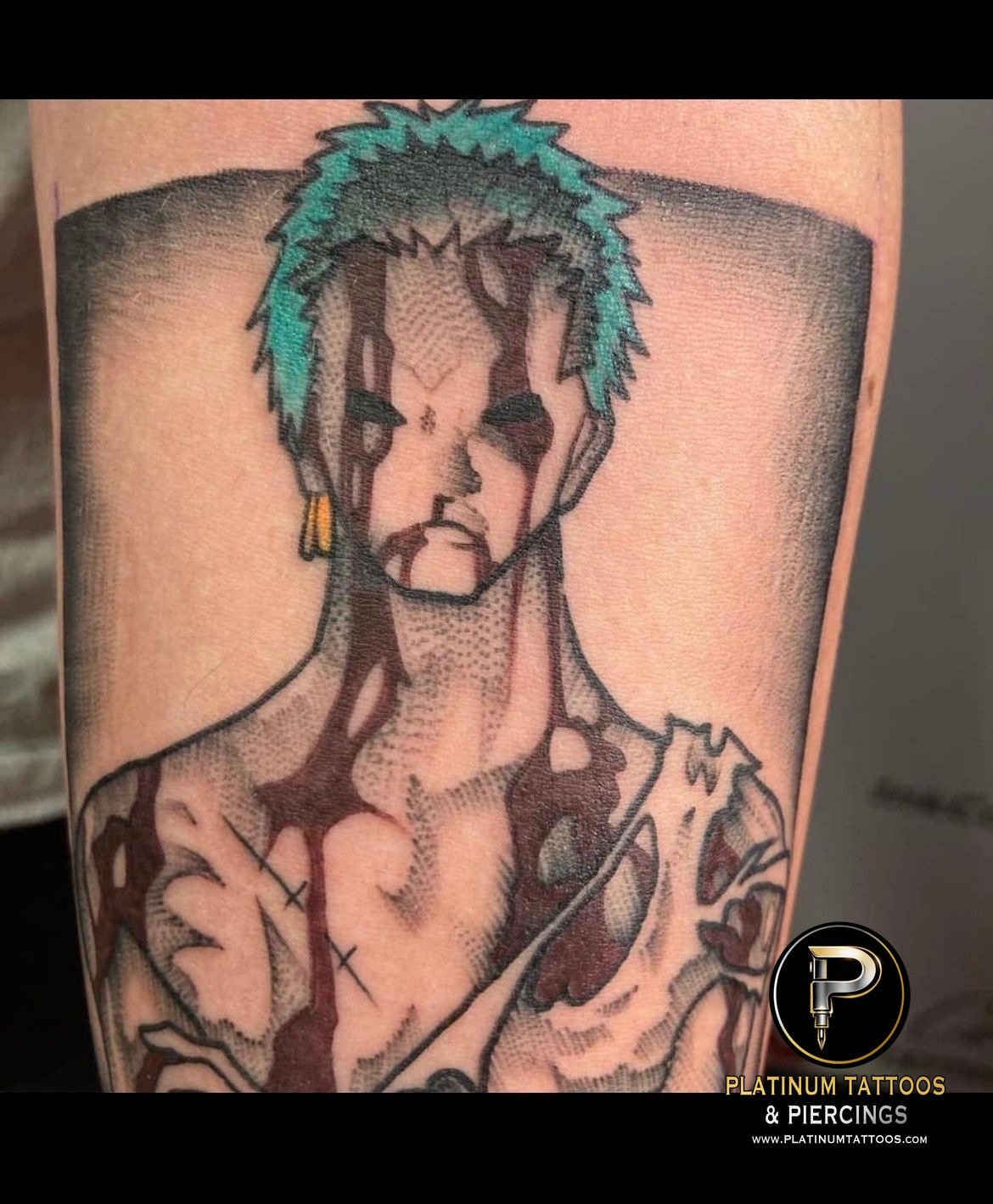 Multi-Color tattoo by Jr at Platinum Tattoos & Piercings, San Antonio TX