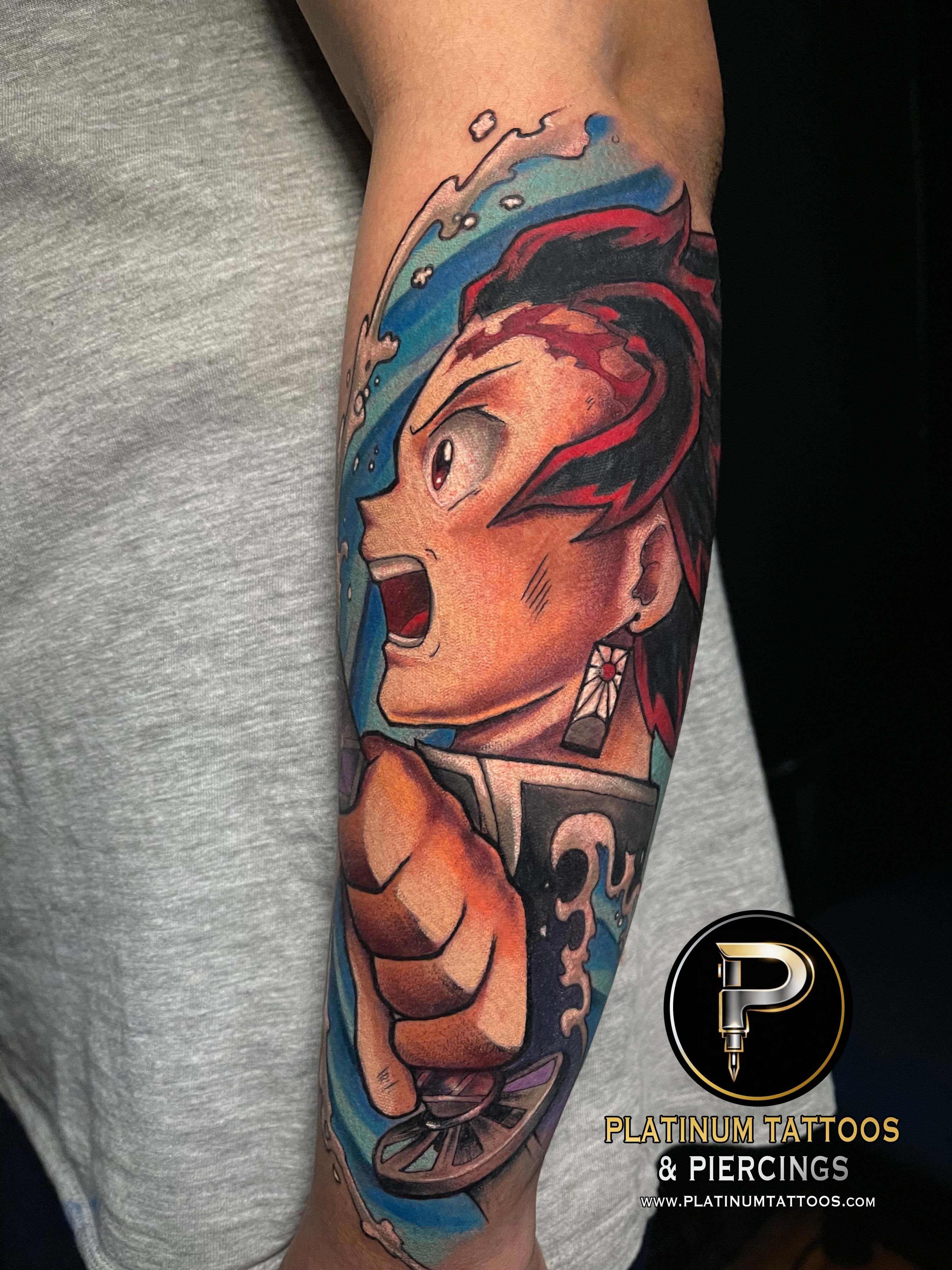 Tattoo Neo-Traditional on the Forearm by Jerson at Platinum Tattoos & Piercings, San Antonio TX
