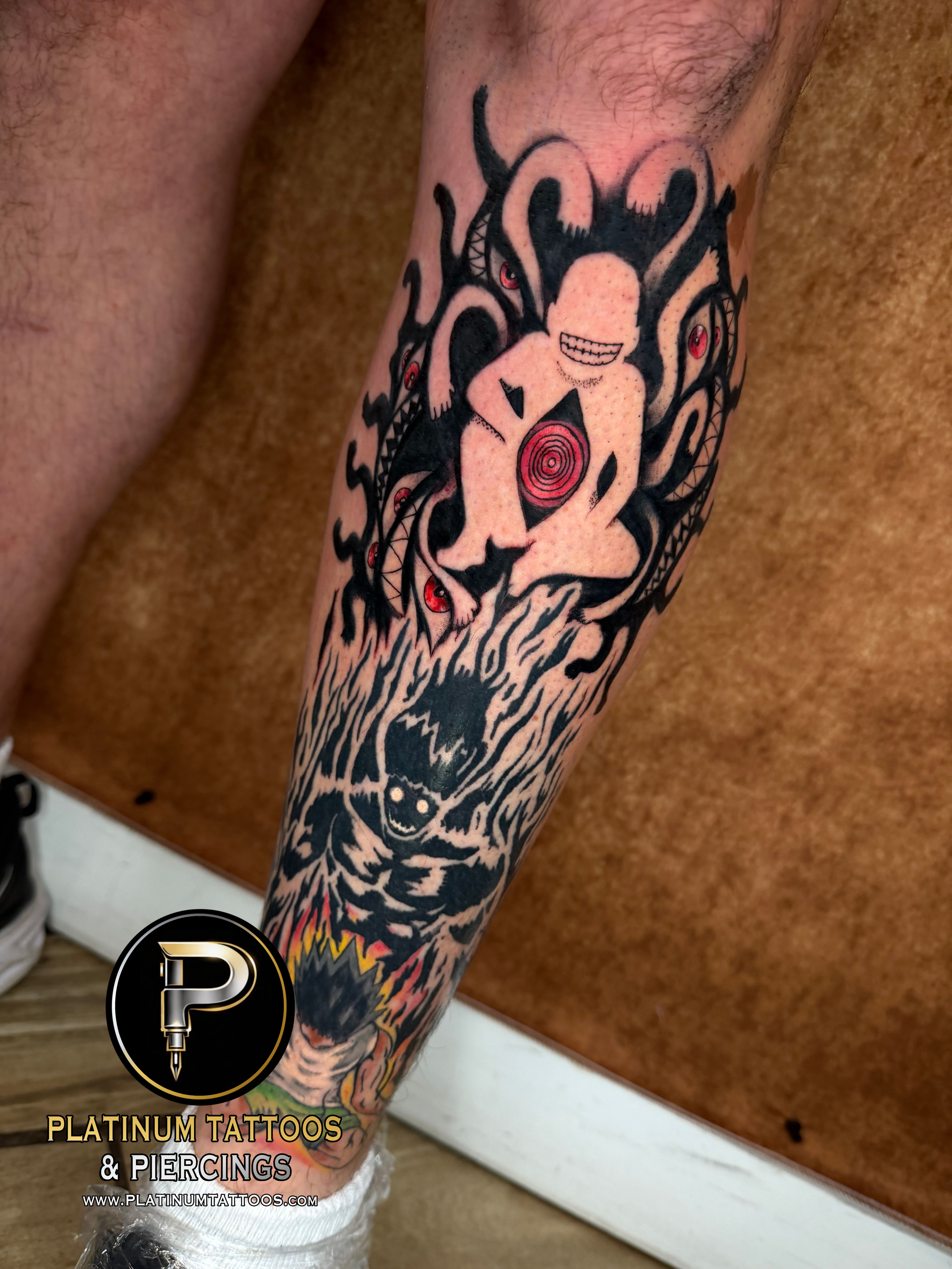 Tattoo Blackwork Dotwork on the Ankle by Jerson