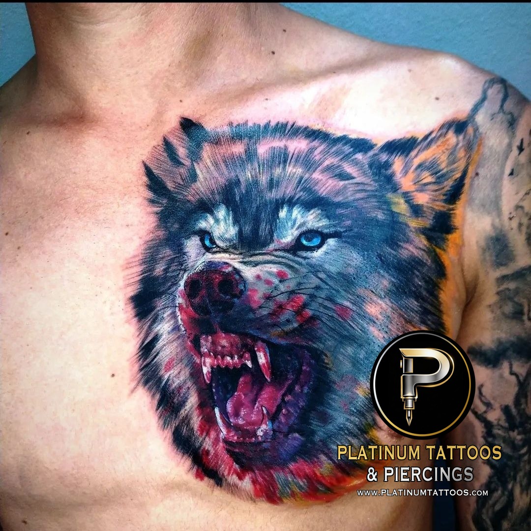 Color tattoo by Lee at Platinum Tattoos & Piercings, San Antonio TX
