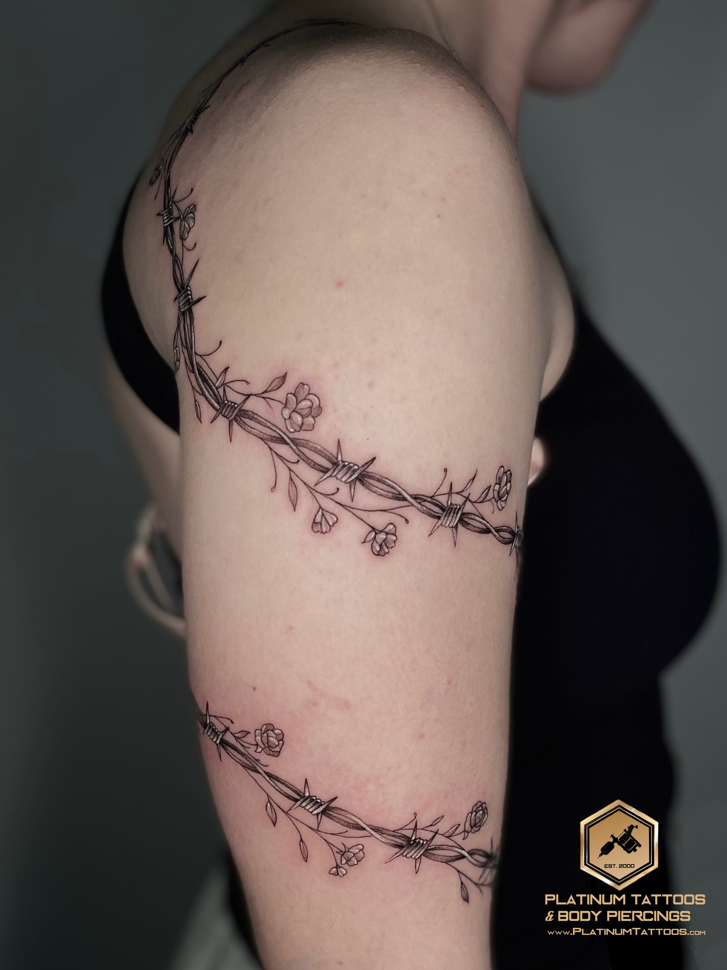 Blackwork tattoo by Remy at Platinum Tattoos & Piercings, San Antonio TX