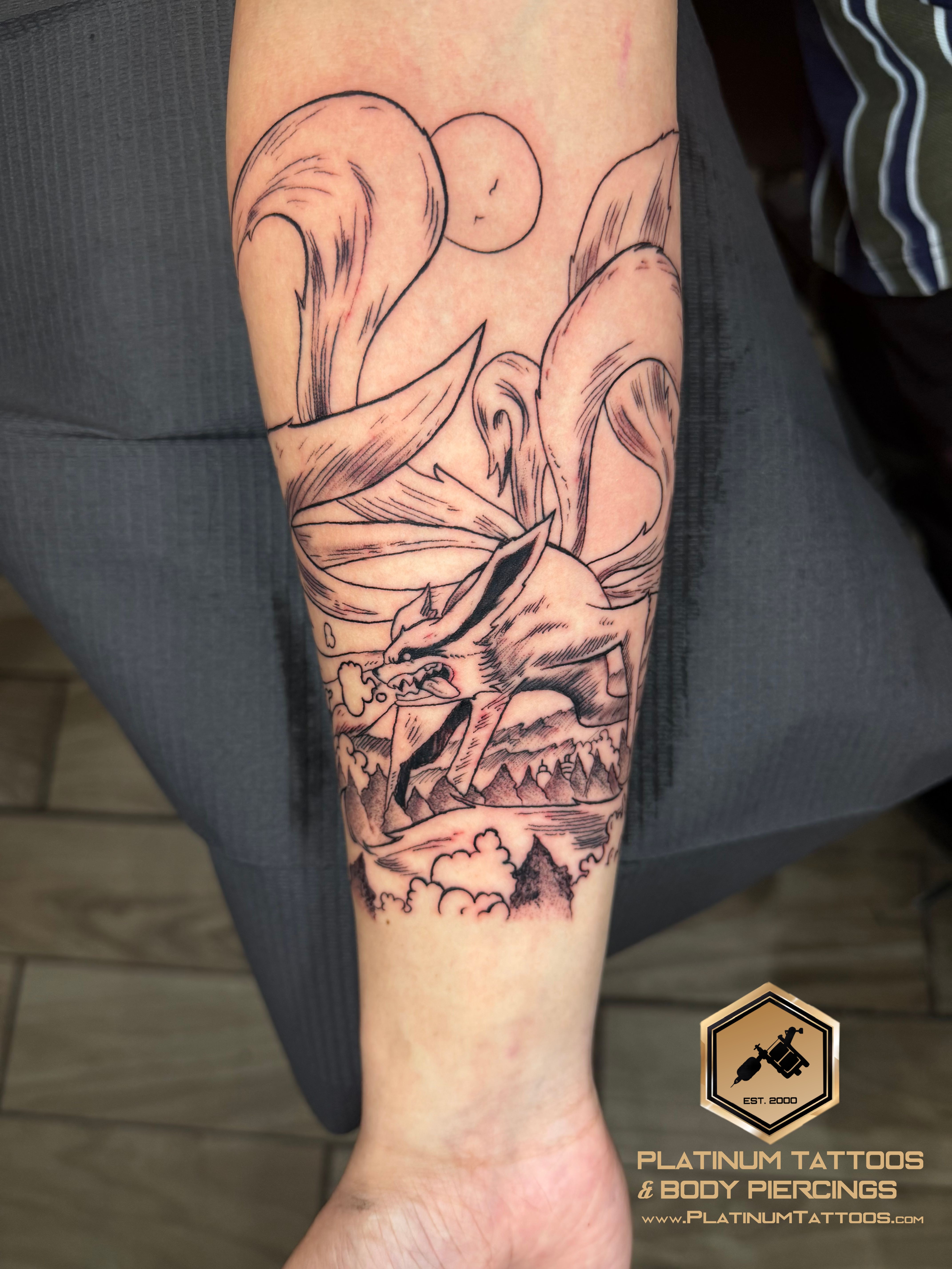 Tattoo Fine Line Blackwork Dotwork Black & Grey on the Forearm by Jerson at Platinum Tattoos & Piercings, San Antonio TX