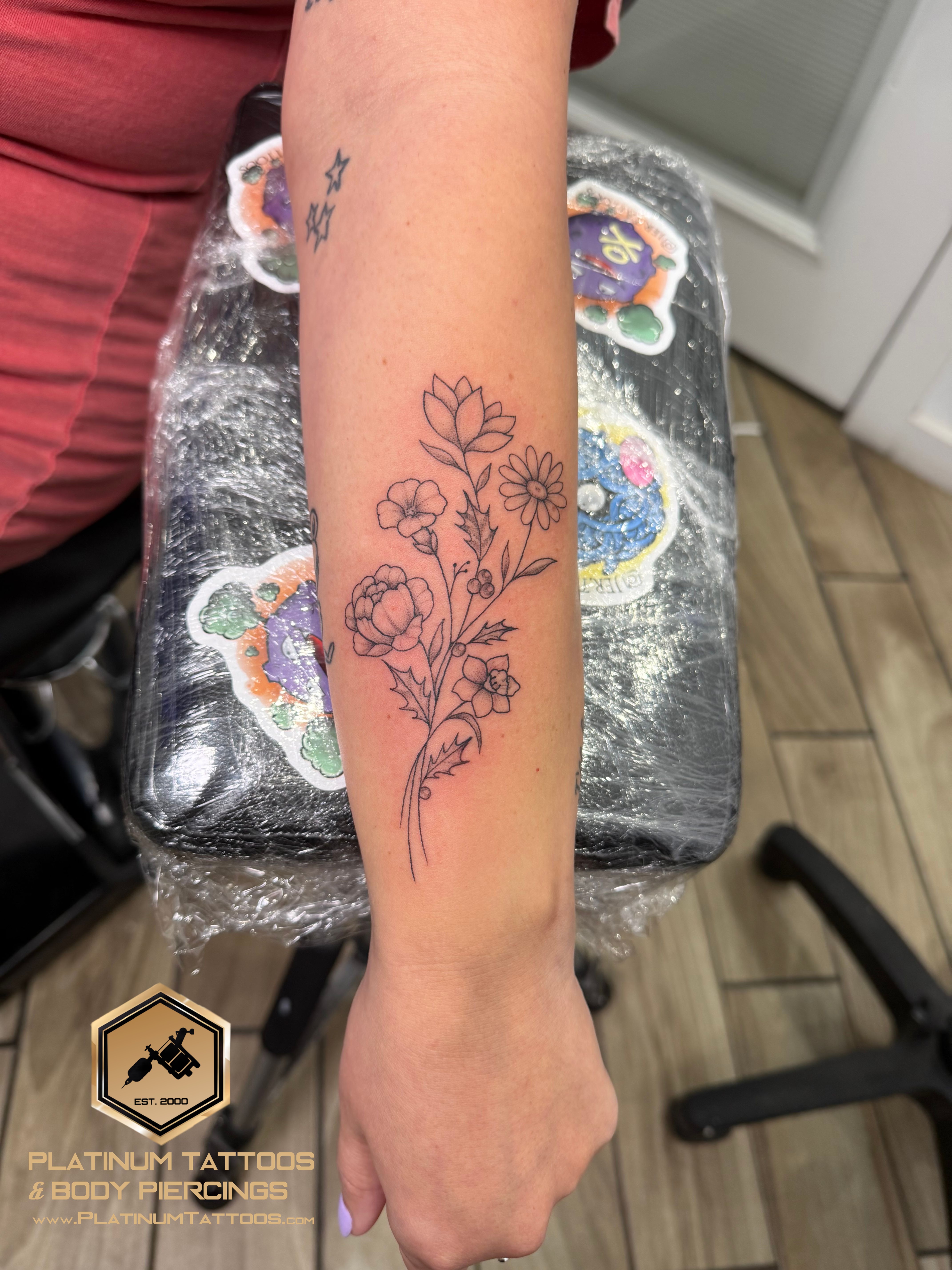 Tattoo Fine Line Bio-Mechanical on the Forearm by Jerson at Platinum Tattoos & Piercings, San Antonio TX