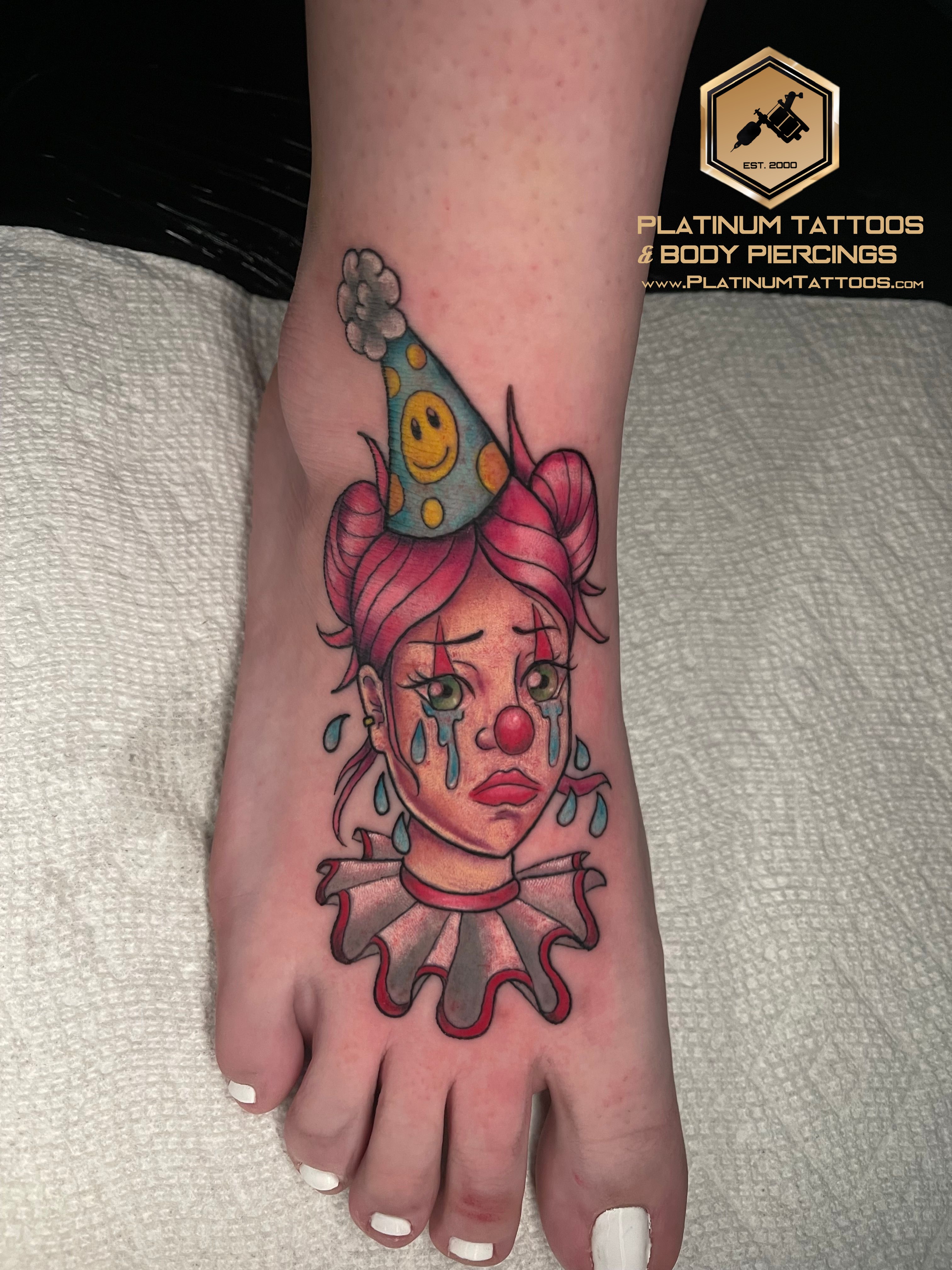 Tattoo Traditional on the Foot by Jerson at Platinum Tattoos & Piercings, San Antonio TX