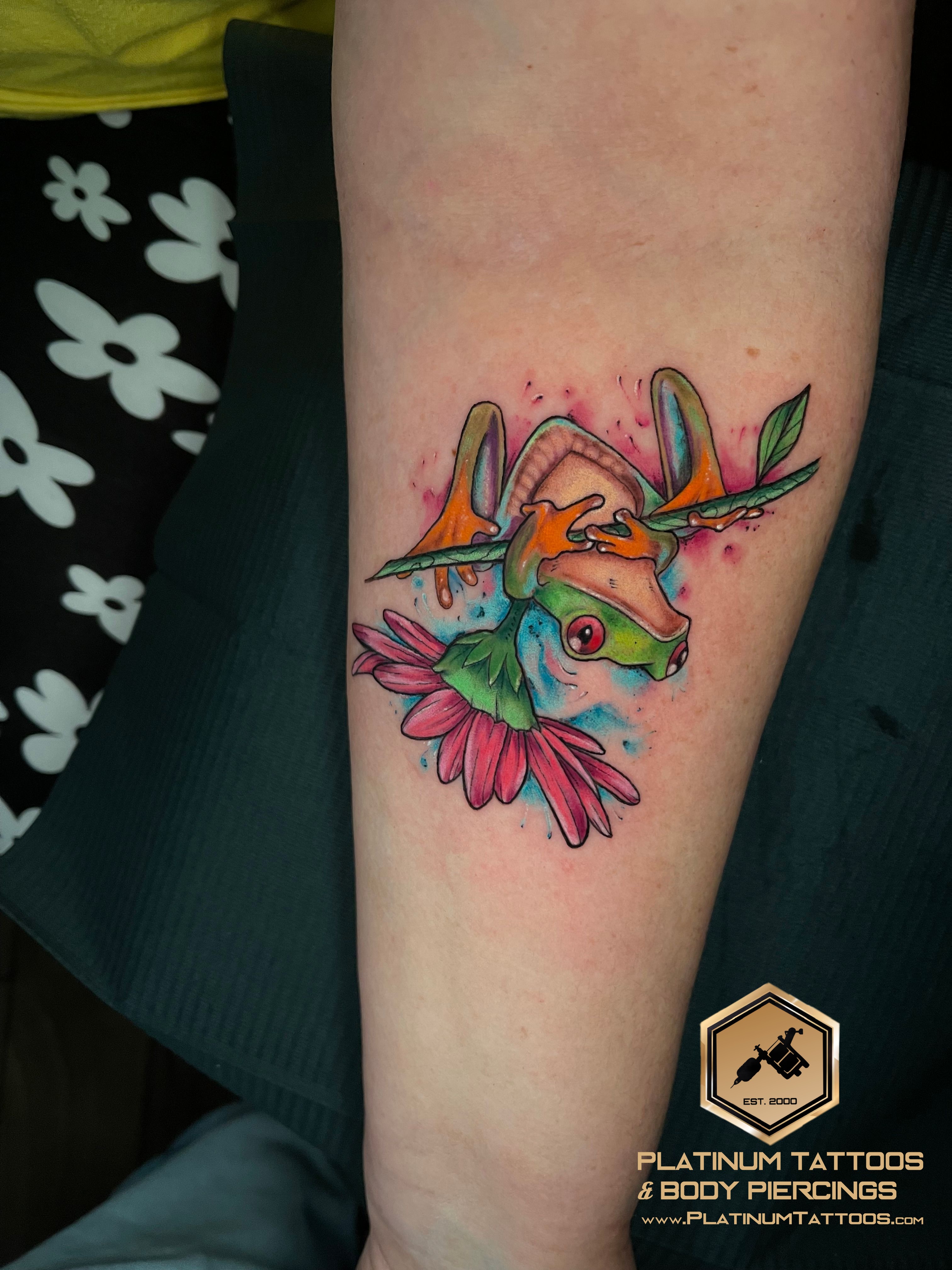 Tattoo Watercolor on the Forearm by Jerson at Platinum Tattoos & Piercings, San Antonio TX