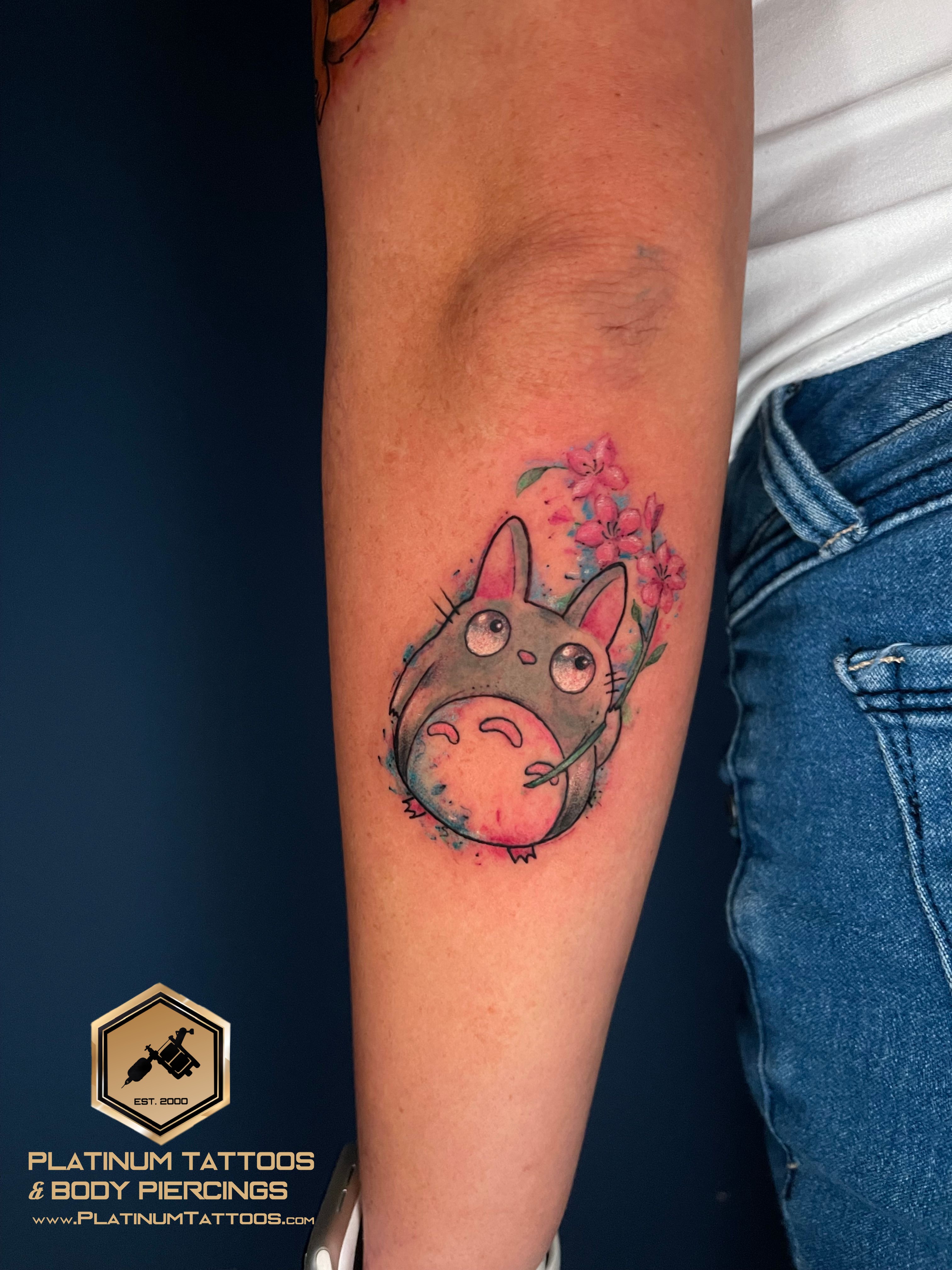 Tattoo Watercolor on the Upper Arm by Jerson at Platinum Tattoos & Piercings, San Antonio TX