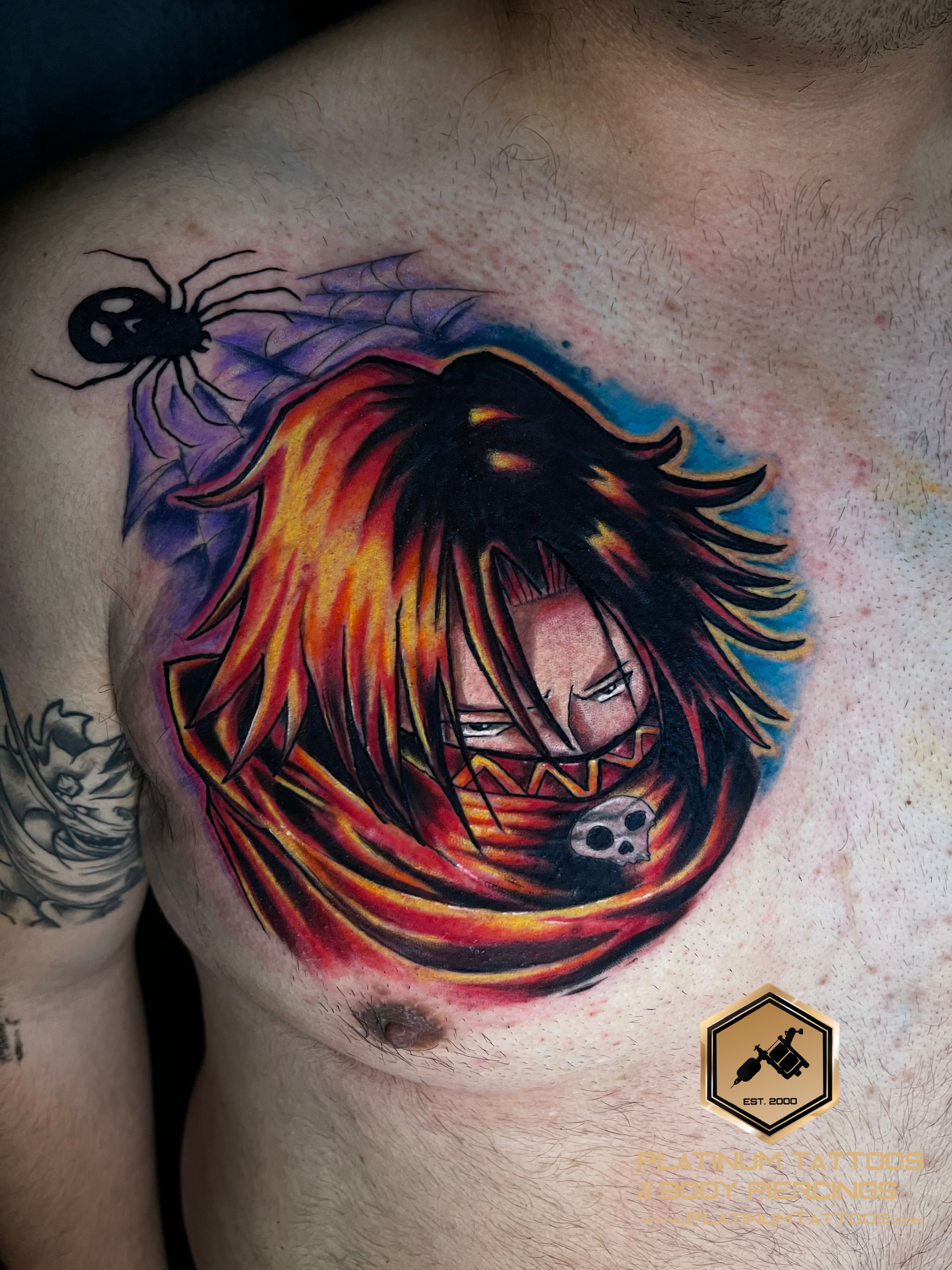 Tattoo Neo-Traditional on the Chest by Jerson at Platinum Tattoos & Piercings, San Antonio TX