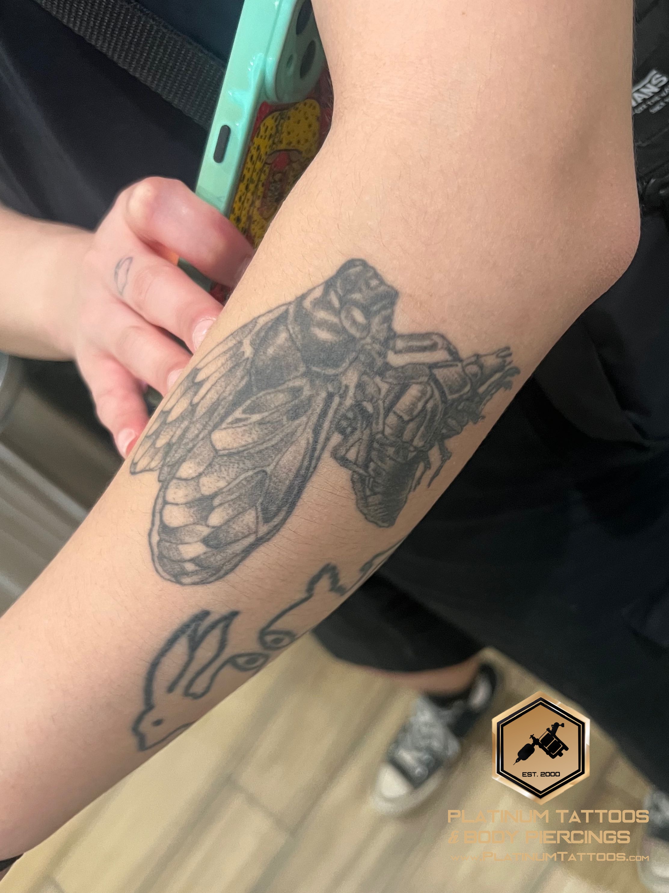 Black & Grey, Blackwork Black tattoo on the Forearm by Jesus at Platinum Tattoos & Piercings, San Antonio TX