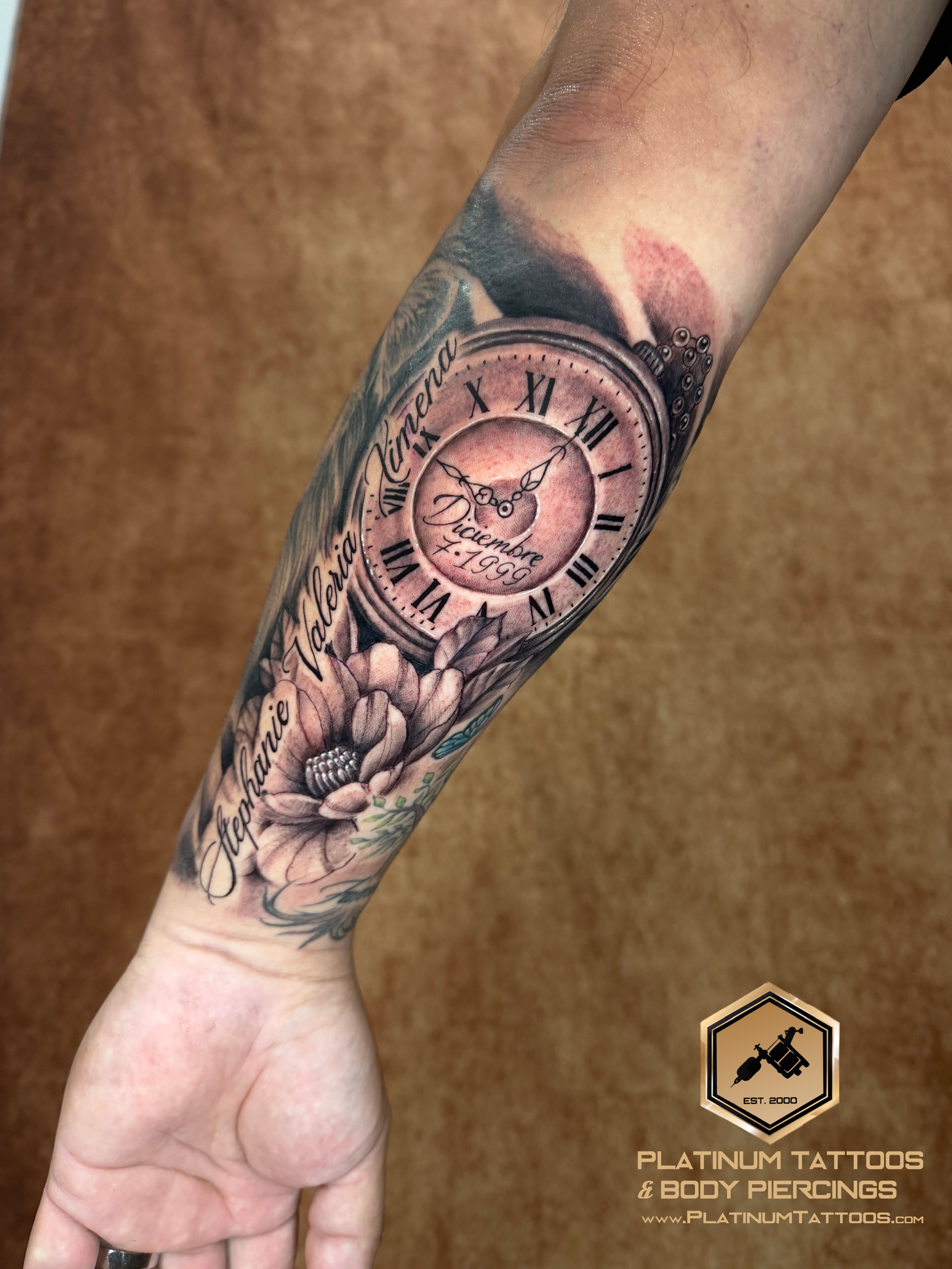 Tattoo Black & Grey Bio-Mechanical on the Forearm by Jerson