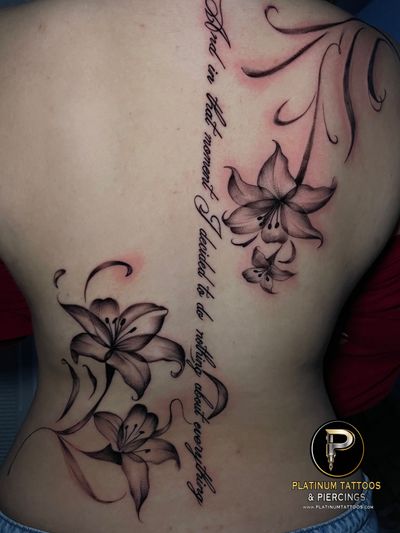 Tattoo Black & Grey on the back by Skar at Platinum Tattoos & Piercings, San Antonio TX
