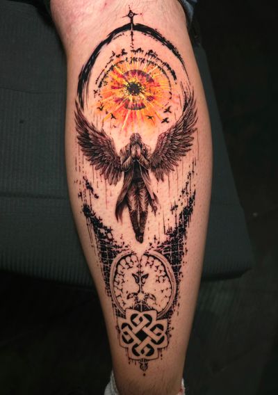 Black & Grey tattoo by Lee at Platinum Tattoos & Piercings, San Antonio TX