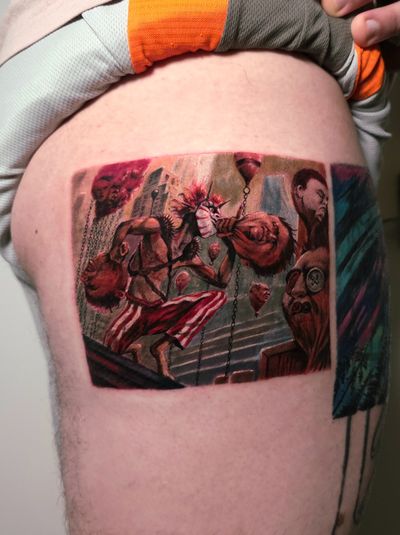 Color tattoo by Lee at Platinum Tattoos & Piercings, San Antonio TX