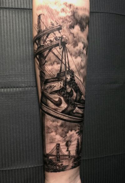 Black & Grey tattoo by Lee at Platinum Tattoos & Piercings, San Antonio TX