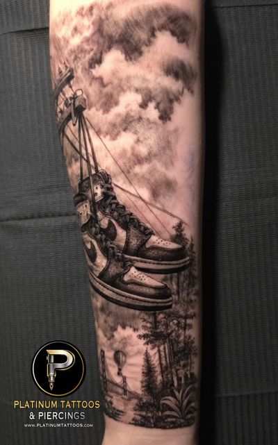 Black & Grey tattoo by Lee at Platinum Tattoos & Piercings, San Antonio TX