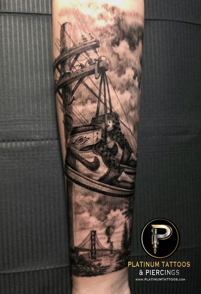 Black & Grey tattoo by Lee at Platinum Tattoos & Piercings, San Antonio TX