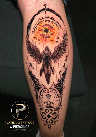 Black & Grey tattoo by Lee at Platinum Tattoos & Piercings, San Antonio TX