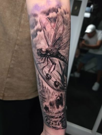 Black & Grey tattoo by Lee at Platinum Tattoos & Piercings, San Antonio TX