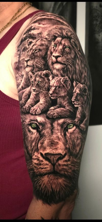 Black & Grey tattoo by Lee at Platinum Tattoos & Piercings, San Antonio TX