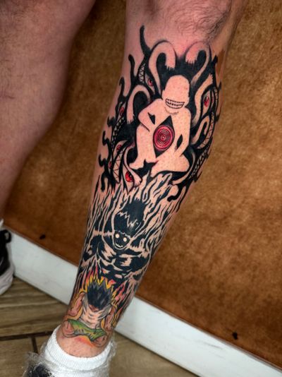 Tattoo Blackwork Dotwork on the Ankle by Jerson