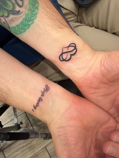 Tattoo Fine Line Color Realism on the Forearm by Jerson