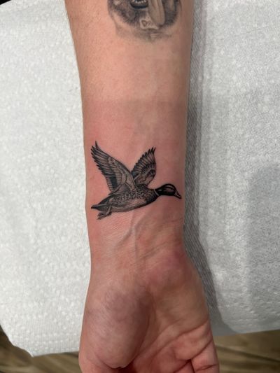 Black & Grey, Fine Line, Dotwork, Illustrative Black tattoo on the Wrist by Jesus at Platinum Tattoos & Piercings, San Antonio TX