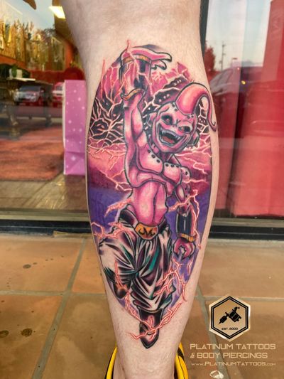 Illustrative, Chicano tattoo on the Calf by Jr at Platinum Tattoos & Piercings, San Antonio TX