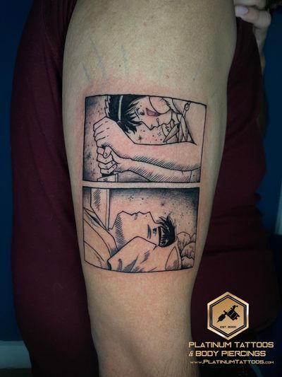 Tattoo Sketch Illustrative Dotwork Blackwork on the Forearm by Jerson at Platinum Tattoos & Piercings, San Antonio TX