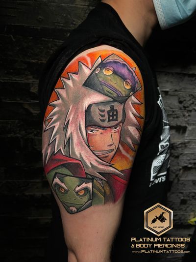 Tattoo Neo-Traditional Illustrative on the Upper Arm by Jerson at Platinum Tattoos & Piercings, San Antonio TX