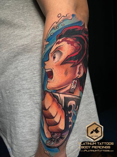 Tattoo Neo-Traditional on the Forearm by Jerson at Platinum Tattoos & Piercings, San Antonio TX
