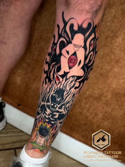 Tattoo Blackwork Dotwork on the Ankle by Jerson