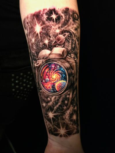 Black & Grey, Color tattoo by Lee at Platinum Tattoos & Piercings, San Antonio TX